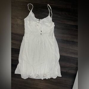 Elegant White Lace Summer Dress
